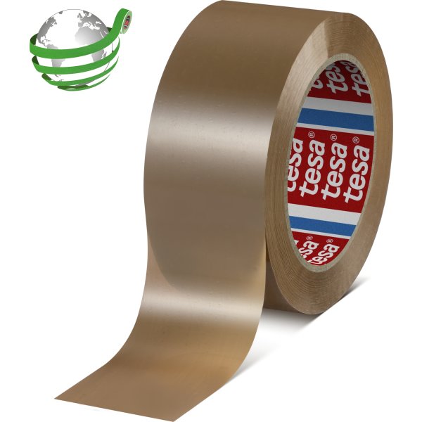 tesa Standard Pakketape | PET | 50mm x 132m | Brun