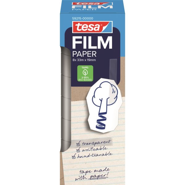 tesa Tape | Papir | 19mm x 33m | 8 rl.