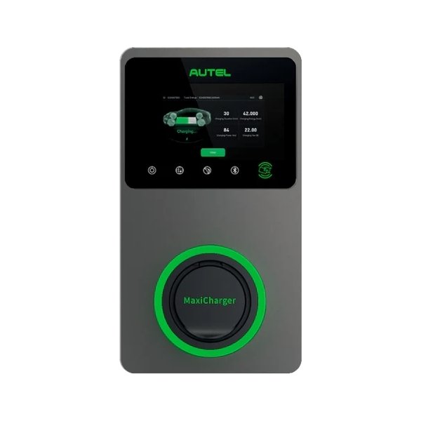 Autel MaxiCharger sokkel 22KW LCD, 4G, mørkegrå