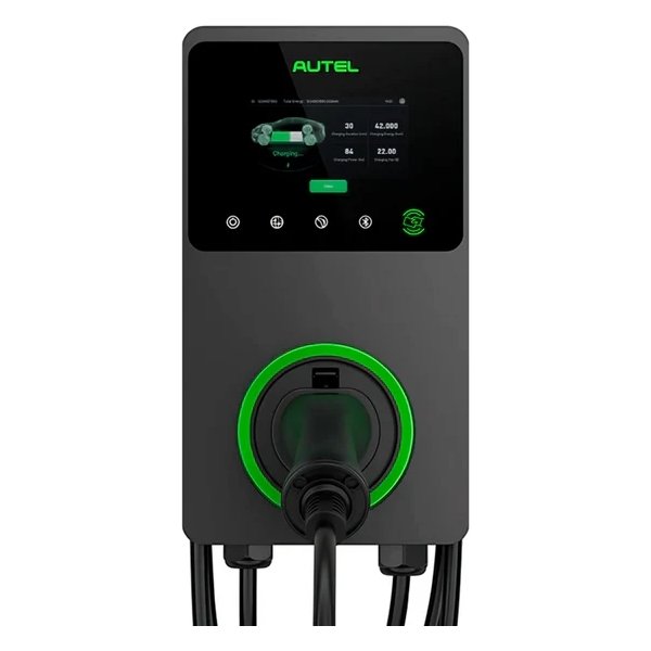Autel MaxiCharger med kabel 22KW LCD, 4G, mørkegrå