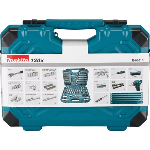 Makita Topnøglesæt 120 dele