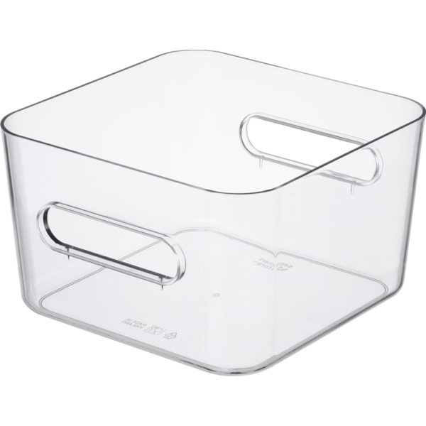 Compact Clear Opbevaringsboks Square M, 3,6 L