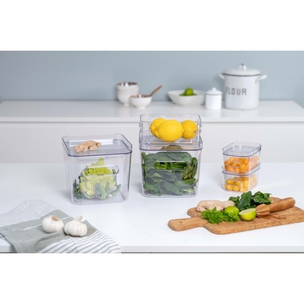 Compact Clear Opbevaringsboks Square L, 4,7 L
