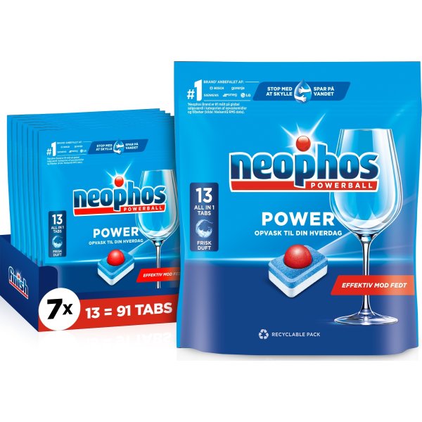 Neophos Power Opvasketabs, 91 tabs