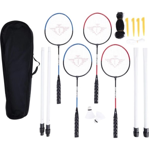 Badminton sæt inkl. ketsjere, bolde og net