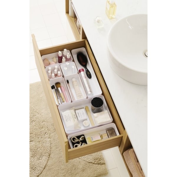 Compact Sort Opbevaringsboks, hvid, 30x20cm