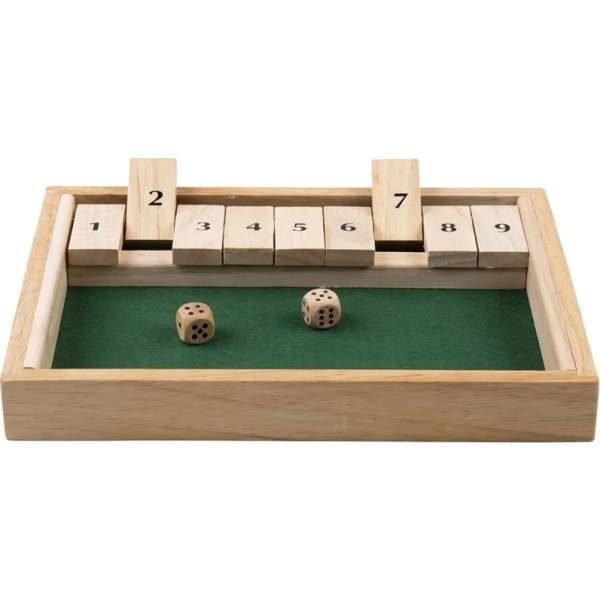 Shut the box 1 spiller inkl. 2 terninger