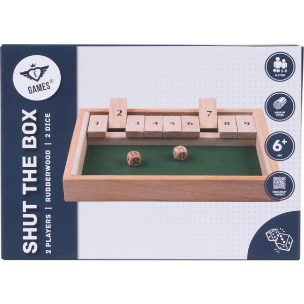 Shut the box 1 spiller inkl. 2 terninger