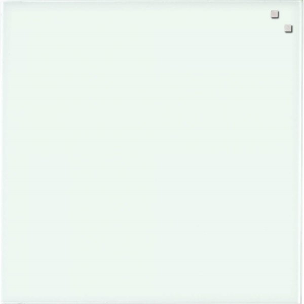 NAGA Glassboard magnetisk glastavle 45x45 cm, hvid