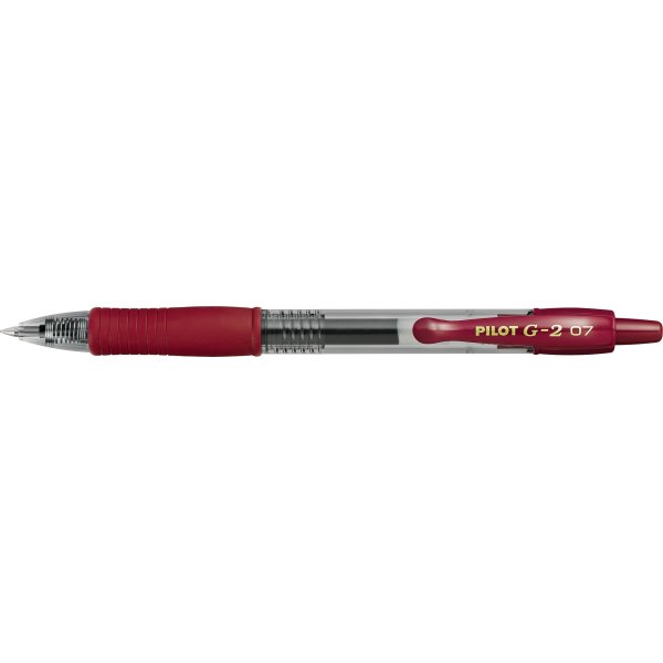 Pilot G-2 Rollerpen | M | Mørkerød
