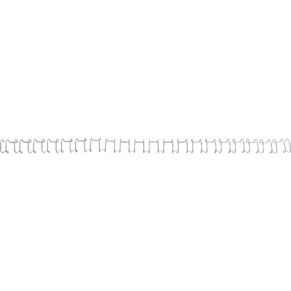 GBC metal spiralryg A4, 34 rings, 8mm, sølv