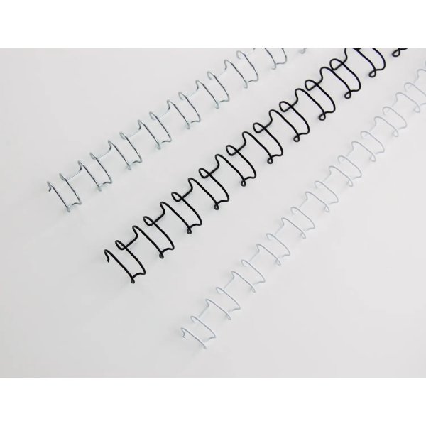 GBC metal spiralryg A4, 34 rings, 8mm, sølv