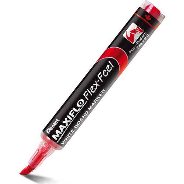 Pentel Maxiflo Flex Whiteboard Marker | Rød
