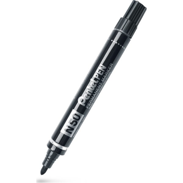 Pentel N50 Permanent marker | Rund | Sort