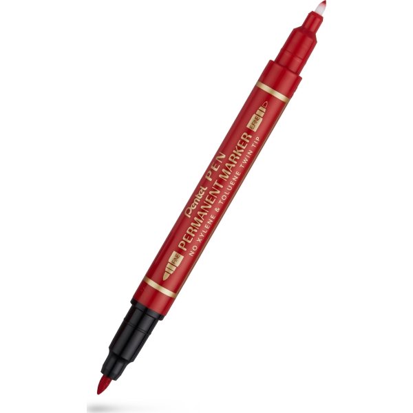 Pentel N75W Twin marker | Rød