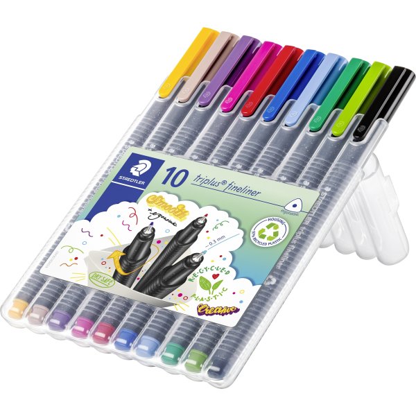 Staedtler Triplus Fineliner | 10 farver