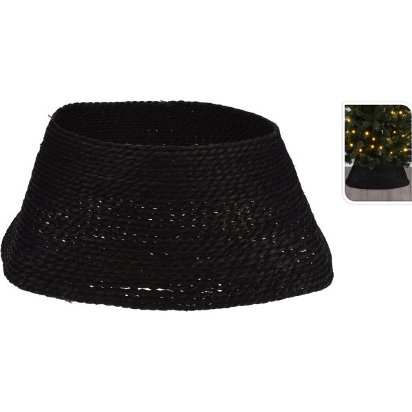 Juletræsfod Skjuler, ø-top 45cm, ø-bund 57cm, sort