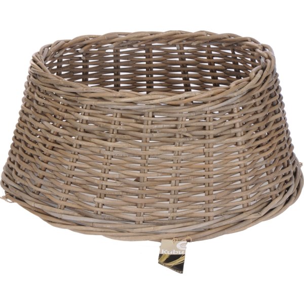 Juletræsfod Skjuler, kubu rattan, Ø59cm, natur