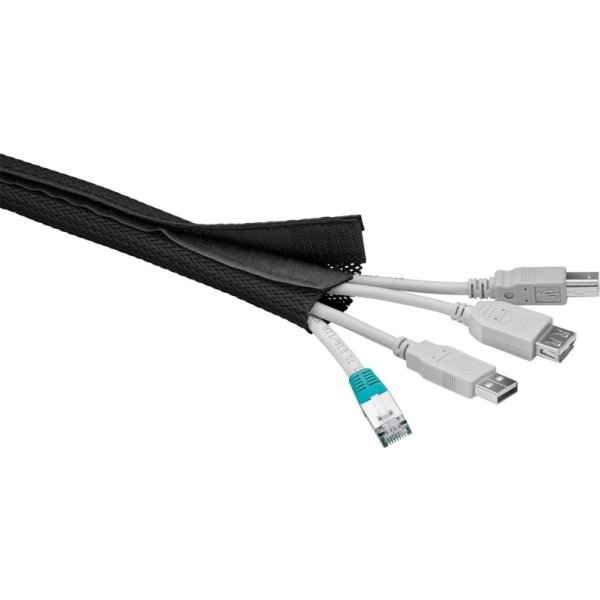 MicroConnect Kabelskjuler 1,8 meter, sort