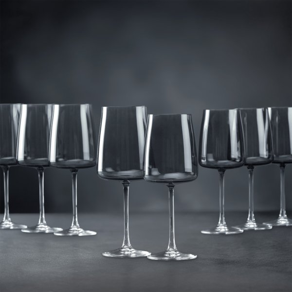 Lyngby Glas Krystal Zero Glaspakke, smoke, 16 dele