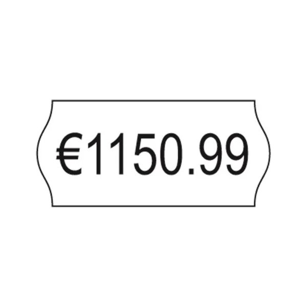 Avery Prisetiketter Perm. | 12x26 mm | Hvid