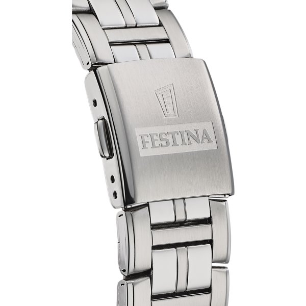 FESTINA WATCHES Multifunktion Herreur, blå/stål