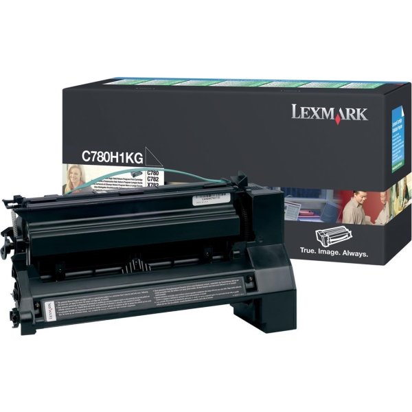 Lexmark C780H1KG lasertoner, sort, 10000s