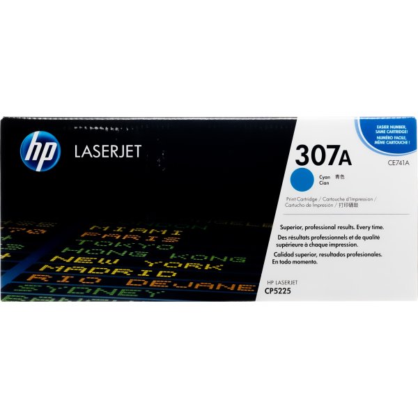 HP no 307A CE741A lasertoner, blå, 7300s