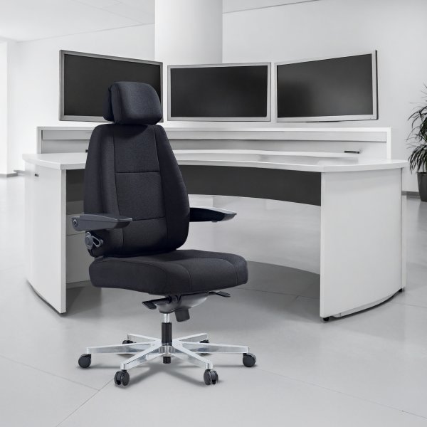 24/7 kontorstol i camira flax stof
