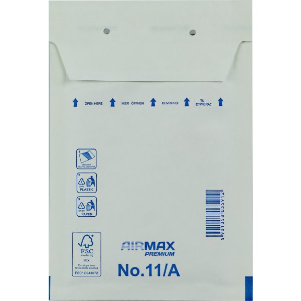 AirMax Boblekuvert | 11/A-W1 | 120x175 mm | Hvid