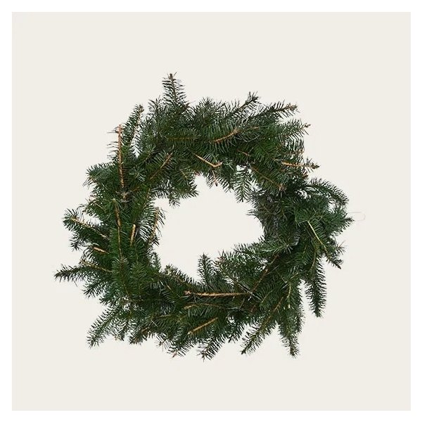 Adventskrans tynd, D 11cm, Dia. 50cm, grøn