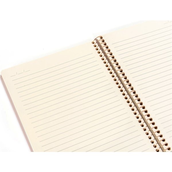 Kozo Premium Notesbog | A5 | Linjeret | Sand