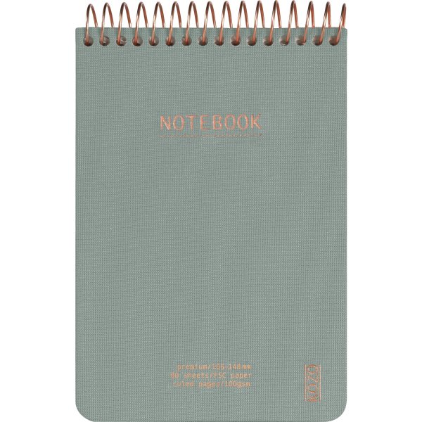 Kozo Premium Notesbog | A6 | Linjeret | Aloe Vera