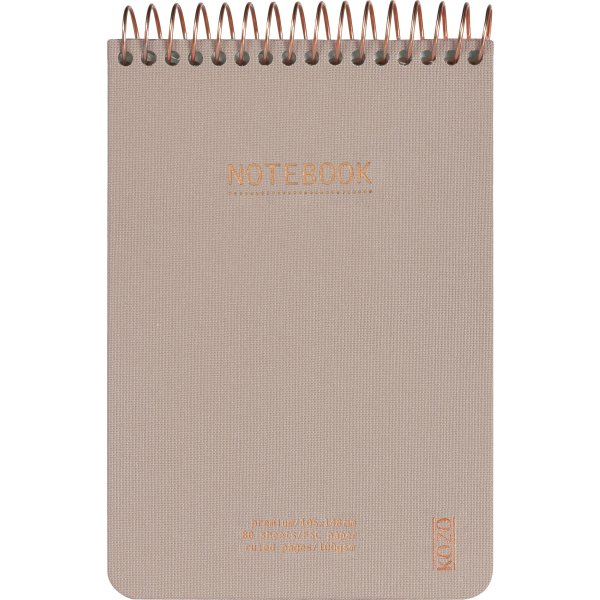 Kozo Premium Notesbog | A6 | Linjeret | Sand