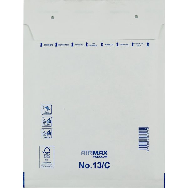 AirMax Boblekuvert | 13/C-W3 | 170x225 mm | Hvid
