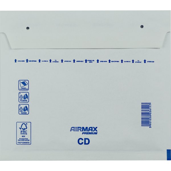 AirMax Boblekuvert | CD | 200x175 mm | Hvid