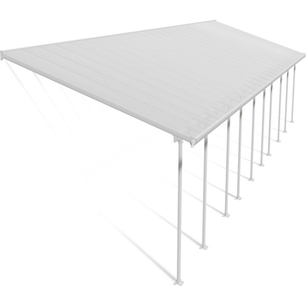 Palram Canopia Feria terr. overdæk, 4x14,5m, hvid