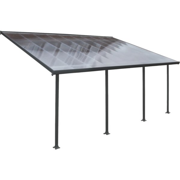 Palram Canopia Feria terr. overdæk, 4x6m, grå