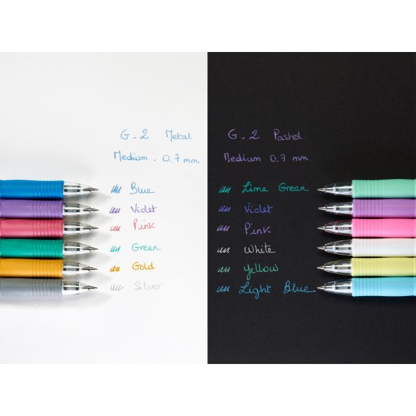 Pilot G-2 Rollerpen | M | 4 lyse neonfarver
