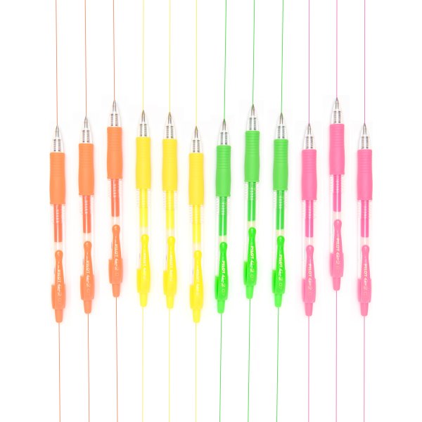 Pilot G-2 Rollerpen | M | 4 lyse neonfarver