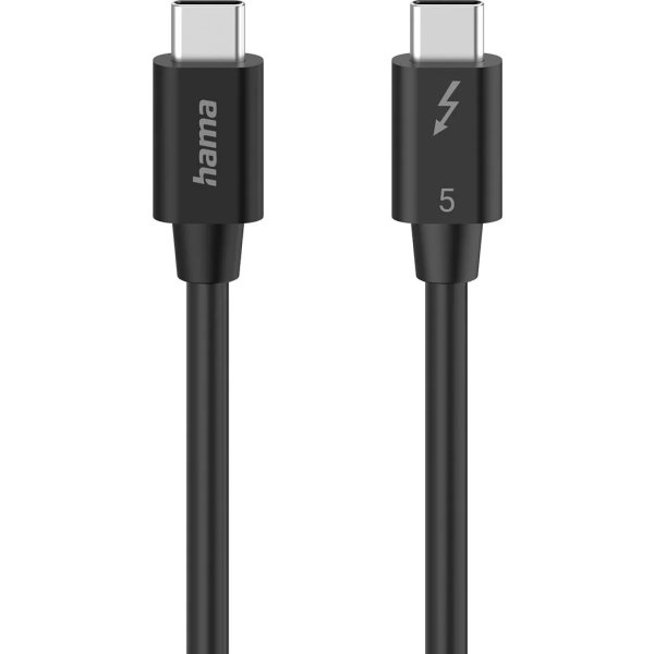 Hama Kabel USB-C Thunderbolt, sort
