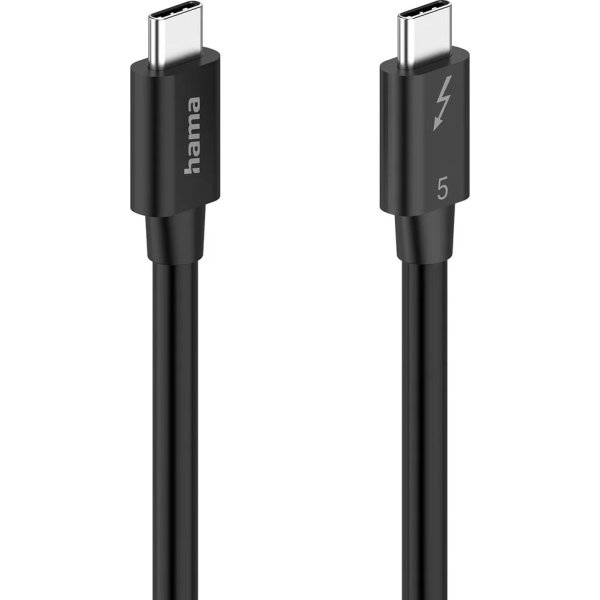 Hama Kabel USB-C Thunderbolt, sort