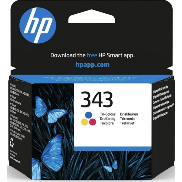 HP no 343 C8766EE blækpatron, 3-farvet, 330s