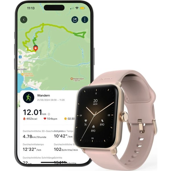 Hama SmartWatch 6010, rose gold