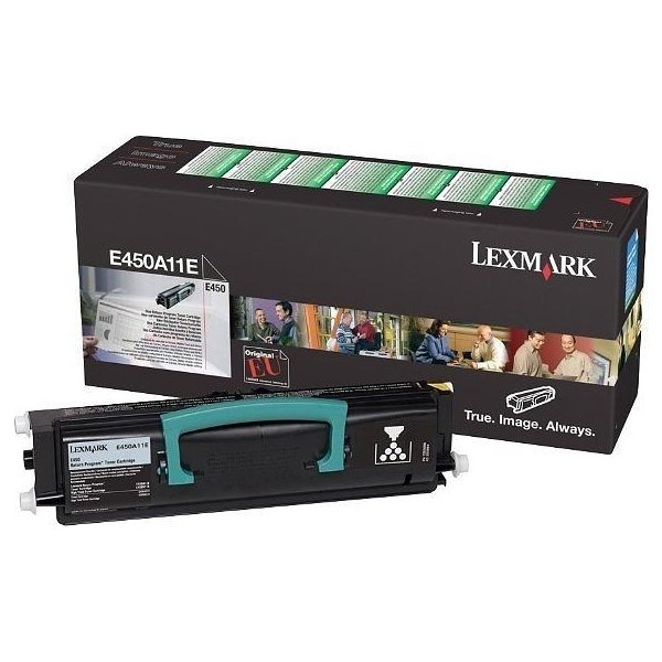 Lexmark E450A11E lasertoner, sort, 6000s