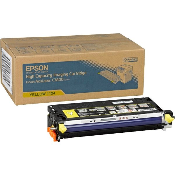 Epson C13S051124 lasertoner, gul, 9000s