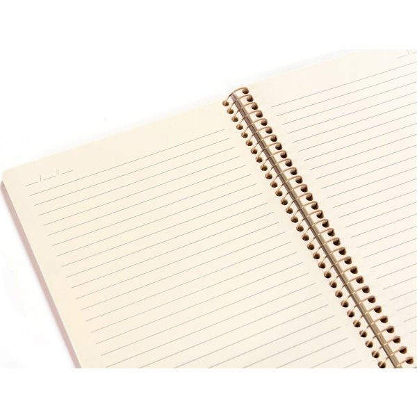 Kozo Premium Notesbog | A4 | Linjeret | Sand