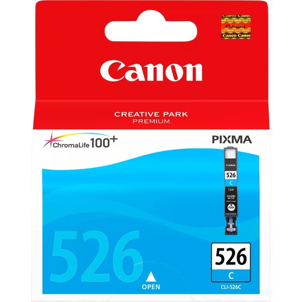 Canon CLI-526C blækpatron, Blå, 500s