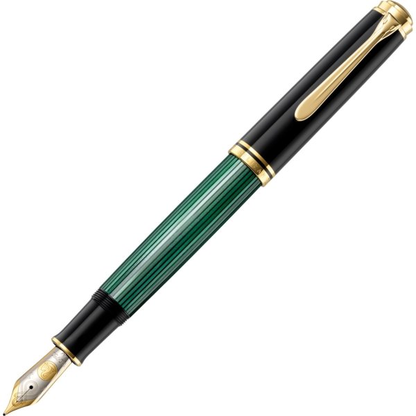 Pelikan Souverän 1000 Fyldepen, F, black/green