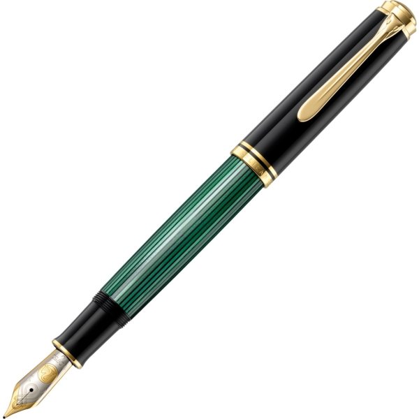 Pelikan Souverän 1000 Fyldepen, M, black/green